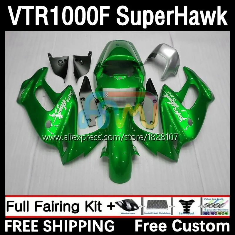 

SuperHawk For HONDA VTR1000 F VTR 1000 F 1000F 40No.158 green stock VTR1000F 1995 1996 1997 1998 1999 00 01 02 03 04 05 Fairings