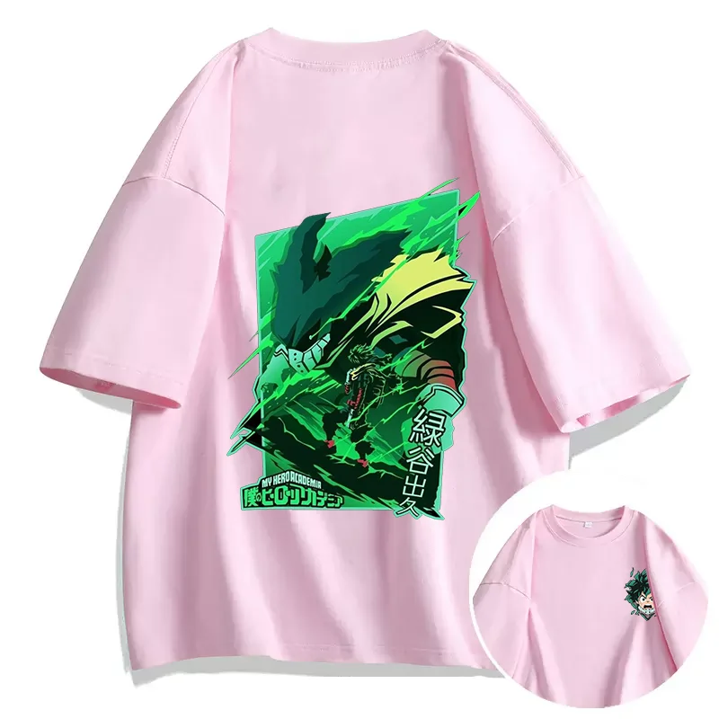 Футболка с принтом героев аниме Моя геройская Академия IZUKU MIOORIYA Повседневная