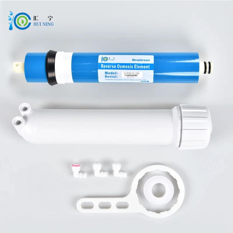 

water filter 100G ro membrane and housing with connector wrench for Reverse osmosis purifier
