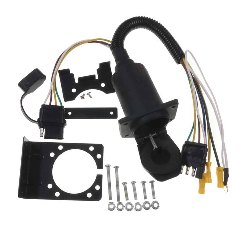 

Multi-Tow 4-Way To 7-Way RV Blade And 4-Way Flat Female Trailer Towing Connector Car RV Power Supply Tail Light Connection