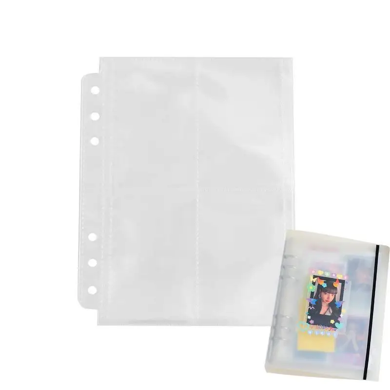 

A5 Binder Sleeves Kpop Frosted Photocard Loose-Leaf Album Students Girls Photo Card Organizer For Business Cards Kpop Photocards