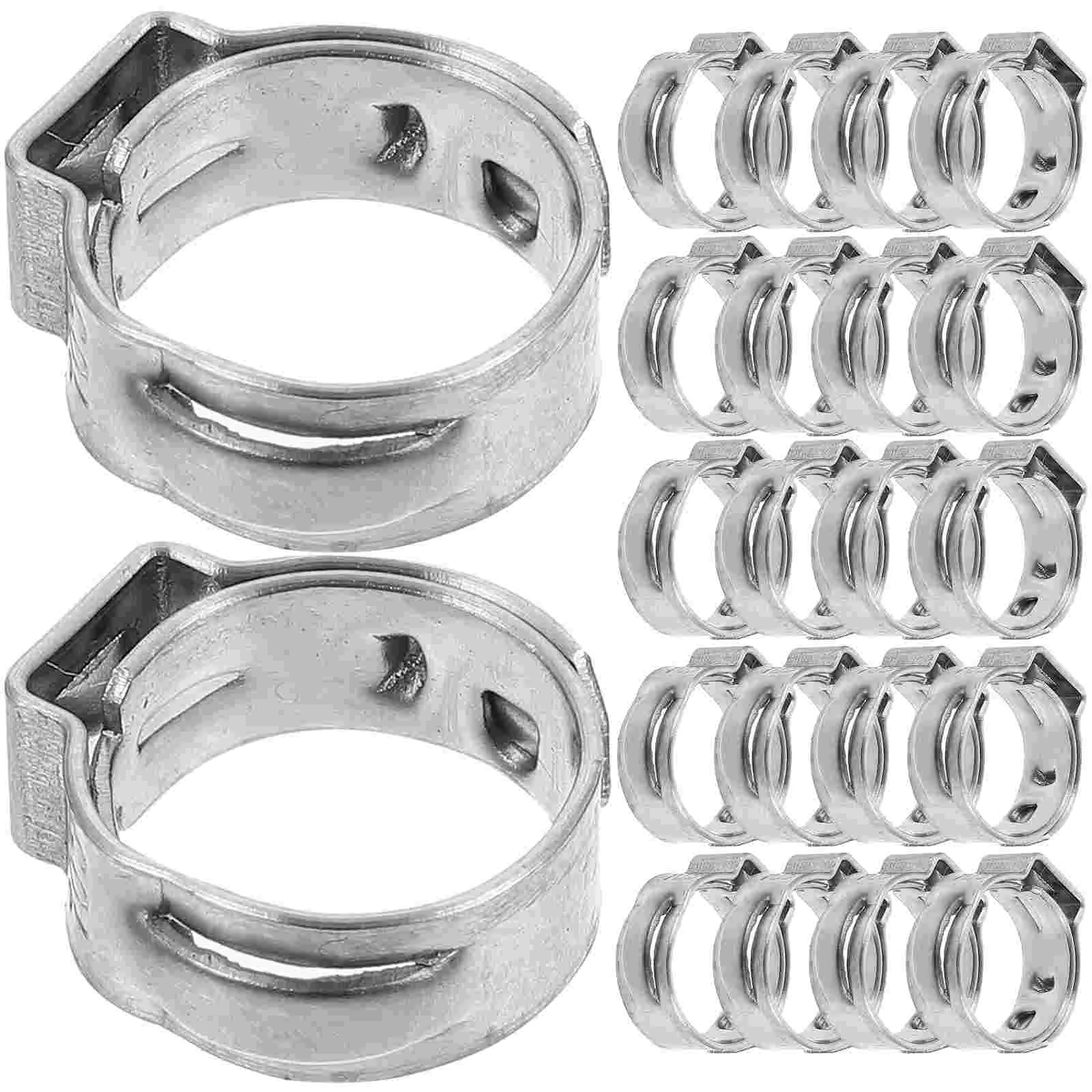

Pex Clamps Hose Stainless Steel Clamp Tool Pinch Tubing Rings Crimp Fittings Wire Cliips Assortment Clips