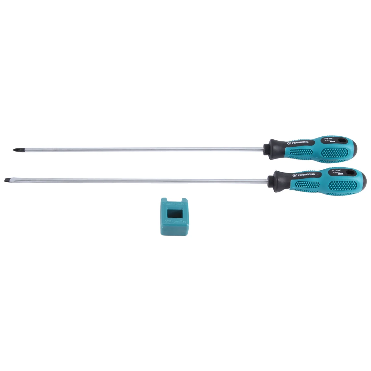 PENGGONG 2 шт. 12-дюймовая длинная и стандартная Магнитная отвертка с резиновой ручкой