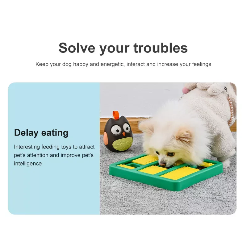 

Pet IQ toy dog move toy snack anti choking bowl dog food plate dog puzzle toys Family pet play tools Dog Toys