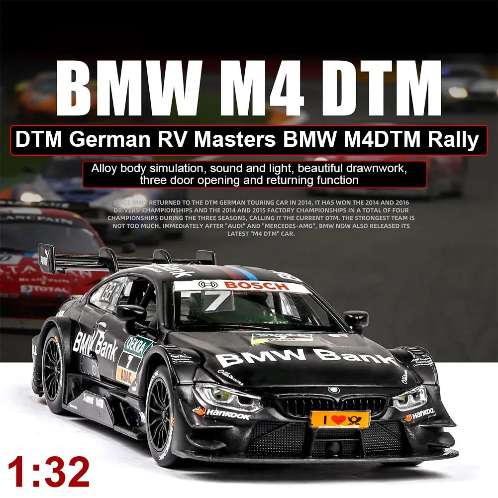 

NASITIP 1:32 Simulation Alloy Car Model Ornaments Children Boys Racing Car With Sound Light Pull Back Function