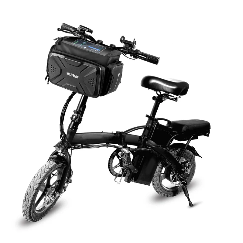 

Cycling Bag Bicycle Hanging Bag Touch Screen EVA Hard Shell Head Bag Mobile Phone Holder Accessory Waterproof Large Capacity