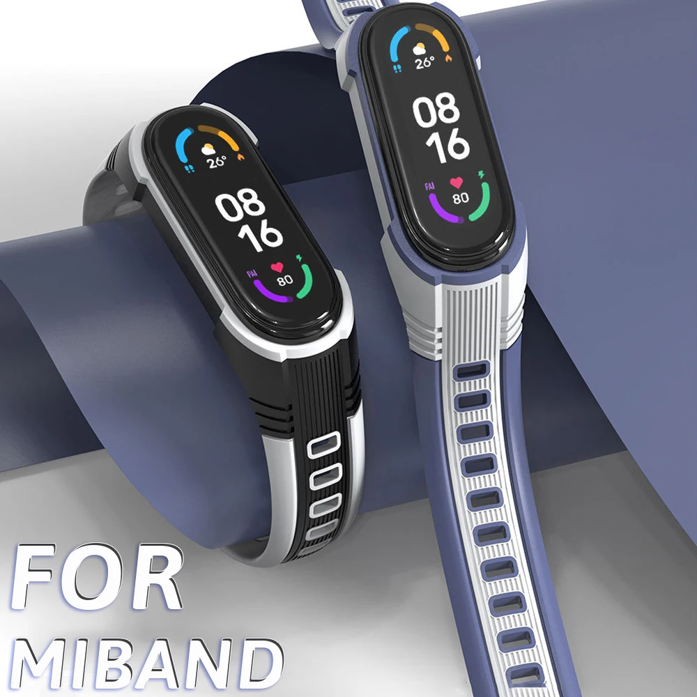 

Bracelet for Xiaomi Mi Band 7 6 5 4 3 correa Strap Silicone Wristband Replacement Strap for Xiaomi Miband 7 6 5 4 Band NFC Belt