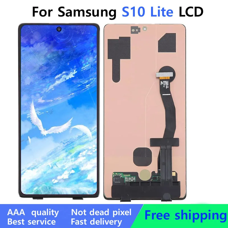 Протестированный ЖК-дисплей OLED S10 lite для SAMSUNG Galaxy S10lite G770F G770F/DS G770F/DSM с сенсорным