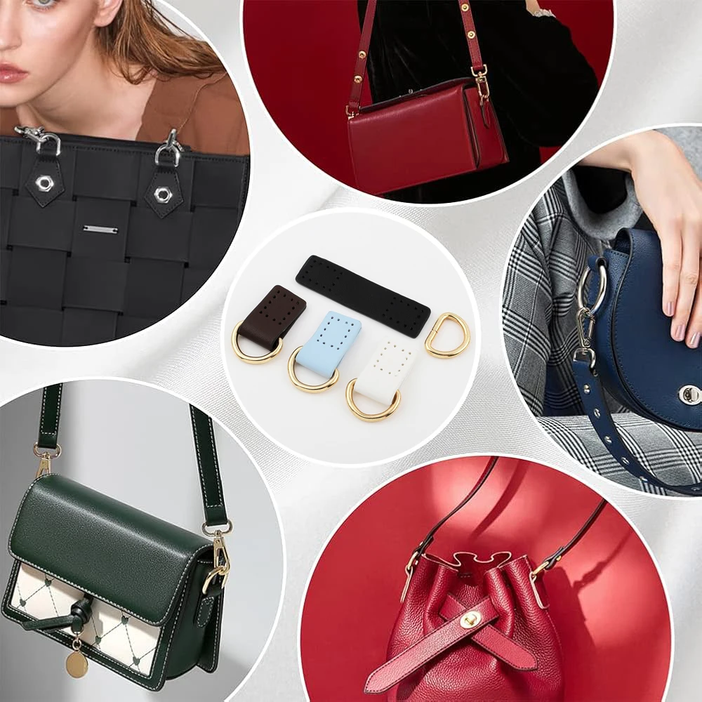 2 шт. пряжки для сумок ручной работы из кожи и металла