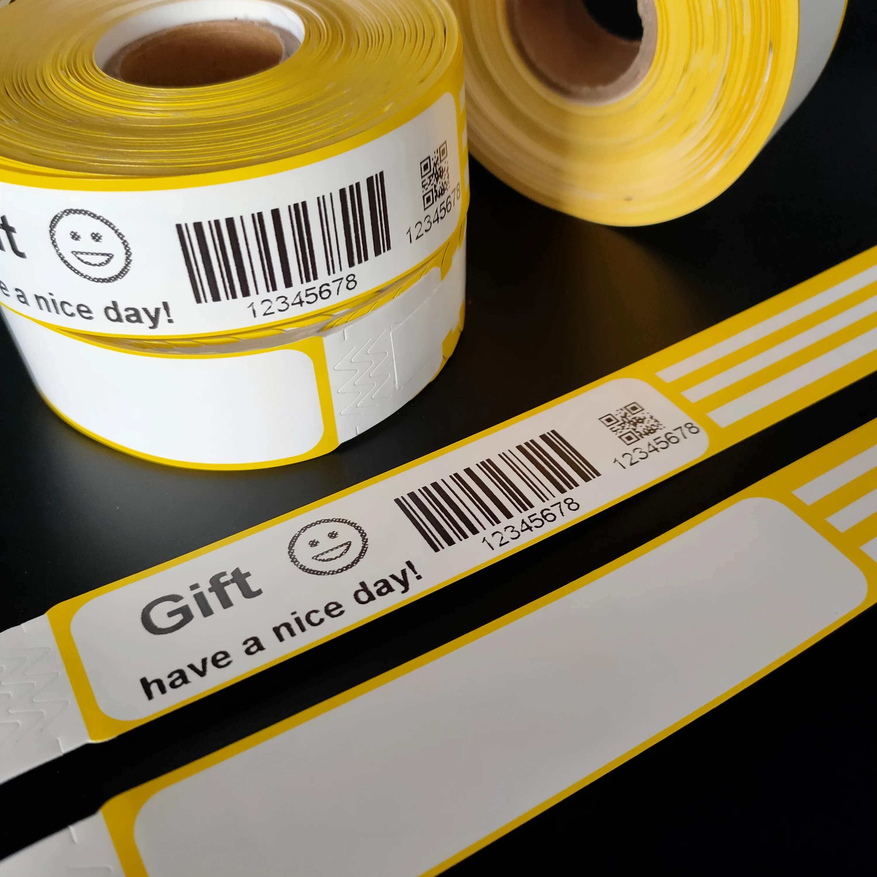 Самоклеящиеся браслеты со штрих-кодом для печати 100 шт. термоодноразовые с