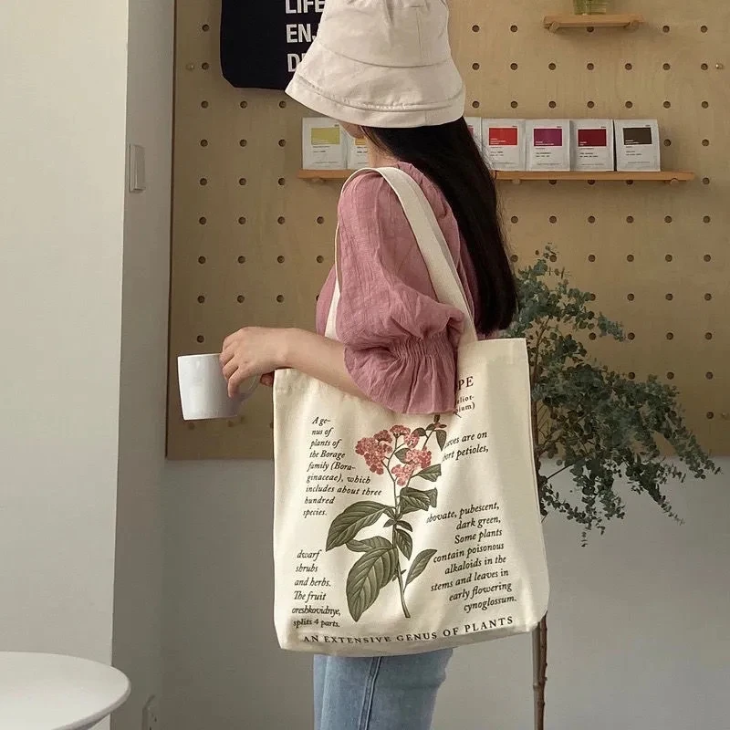 

NEWEST Fashion Flowers Letters Canvas Designer Bag Vintage Bags Women's Handbags Purses Women Shoulder Bag