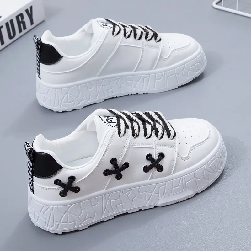 

Platform School Girls Sneakers Desginer Stylish Cross Woman Shoes Fashion Spring Summer Vulcan Leather Shoes Womens Tennis Shoe