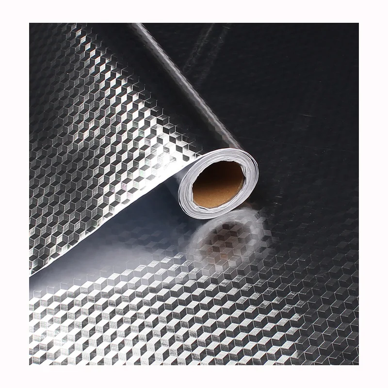 

1M Gold Silver Waterproof Wallpaper Gas Stove Oil-proof Aluminum Foil Wall Sticker Self-Adhesive Cuttable Cabinet Kitchen Film