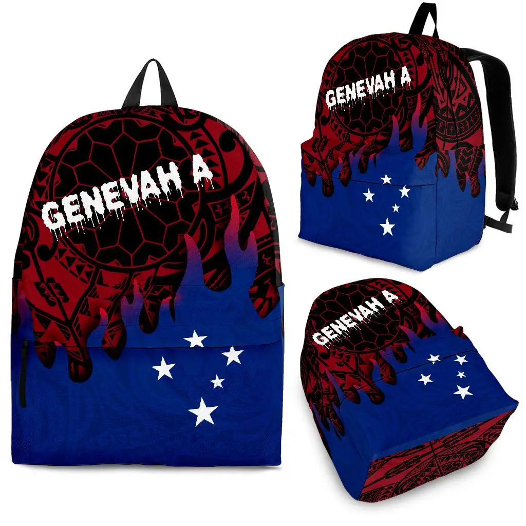 

YIKELUO Geneva Flag Design Comfortable Adjustable Shoulder Backpack Student Back To School Gift Bag With Zipper Knapsack