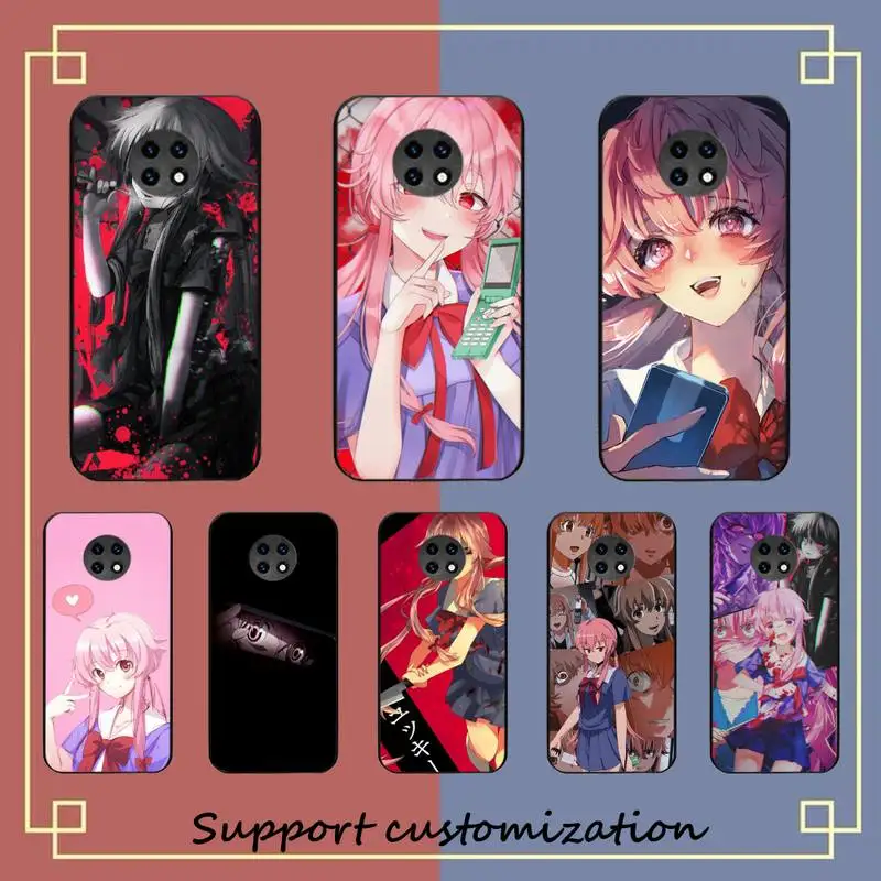 

Mirai Nikki Future Diary Gasai Yuno Phone Case For Xiaomi Redmi Note 8A 7 5 Note8pro 8T 9Pro TPU Coque for note 6pro Funda Capa