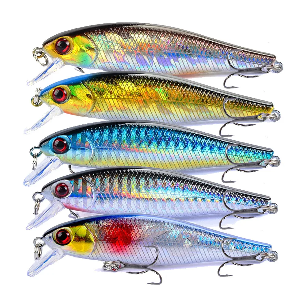 1PCS 8.5cm 9.2g  Minnow Fishing Lures 3D Eyes Artificial Hard Bait Pesca Floating Wobbler Crankbaits Carp Bass Tackle Wholesale