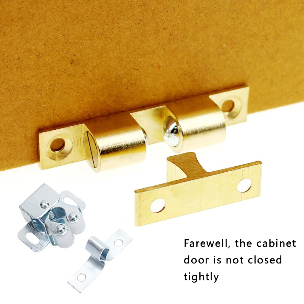 

Gate Lock Cabinet Wardrobe Door Latch Collision Bead Buckle Spring Door Catcher Cabinet Lock Screw Set