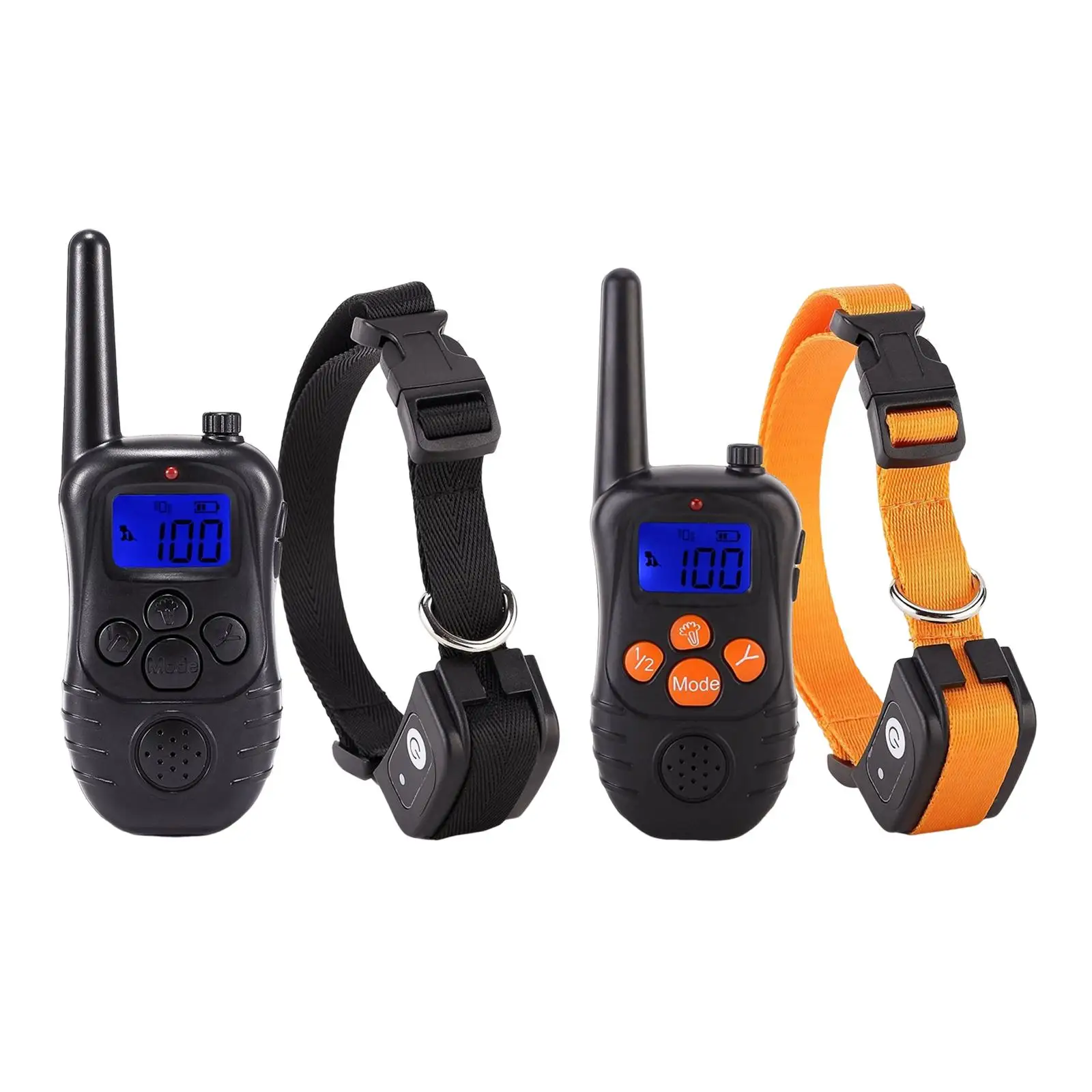 

Dog Training Collar with Shock Vibration Light for All Breeds LCD Display Remote Control Electric Anti Bark Collar Accessories