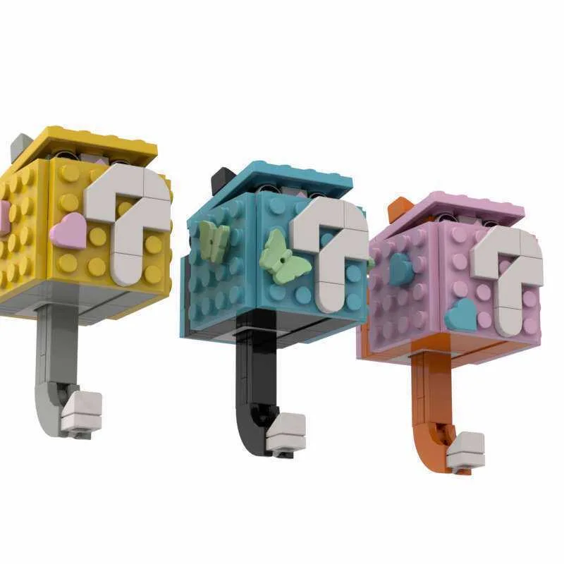 Фото 6-стильный брелок MOC, игровая тема, монета, коробка с вопросительным знаком, коробка для скрытого и посева, настенная сборная модель, подарочная игрушка №4