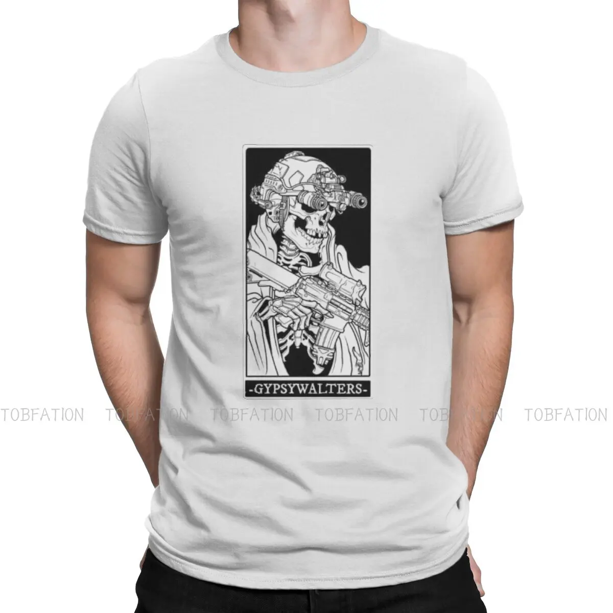 

GYPSY Hipster TShirts Forward Observations Group Male Graphic Pure Cotton Streetwear T Shirt Round Neck Oversized