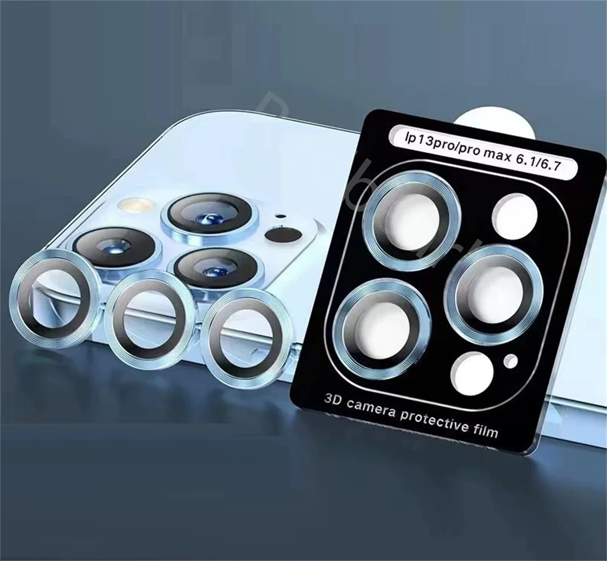 50PCS Quick Stick Installation Camera lens Protector Cover For Iphone 11 12 13 14 Pro 14 Pro max Camera lens Tempered screen