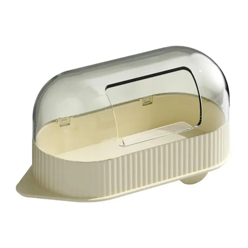 

Chinchilla Dust Bath House Clear Shower And Digging Room Litter Box 19.5*9.5*10.5cm Shower And Digging Room For Chipmunk Guinea