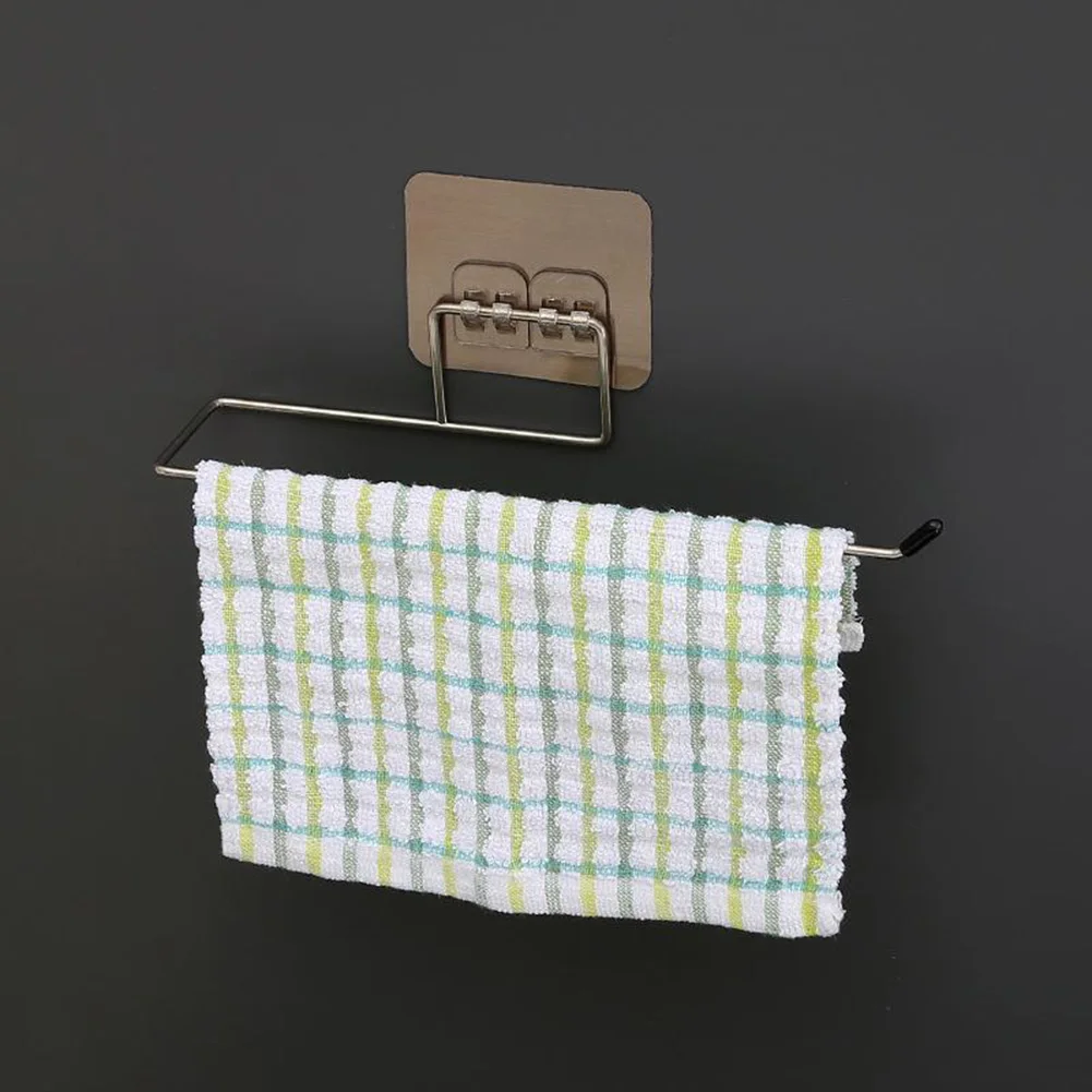 

Kitchen Dining Bar Tissue Holder Paper Towel Holder Stainless Steel Towel Rail Tissues Hanger Rack Hanging Towels