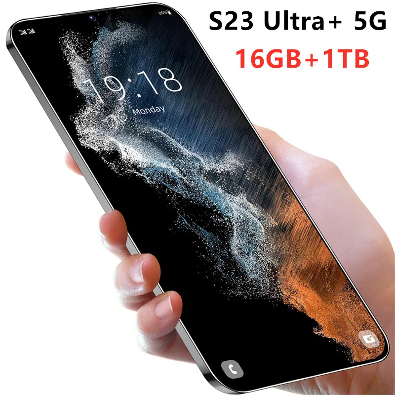 

2023 Global Version S23 Ultra+ 5G Smartphone 16GB+1TB 6.8 inch Cellular 6800mAh Phone 5G Network 48MP Unlocked Dual SIM Phone