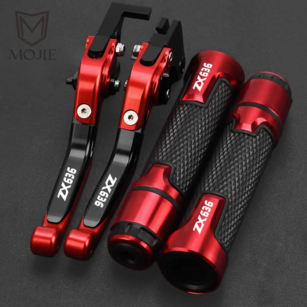 

Motorcycle Accessories Foldable Adjustable Motor Brake Clutch Levers Handle Grips End FOR Kawasaki ZX636 ZX 636 ZX-636 2019-2020