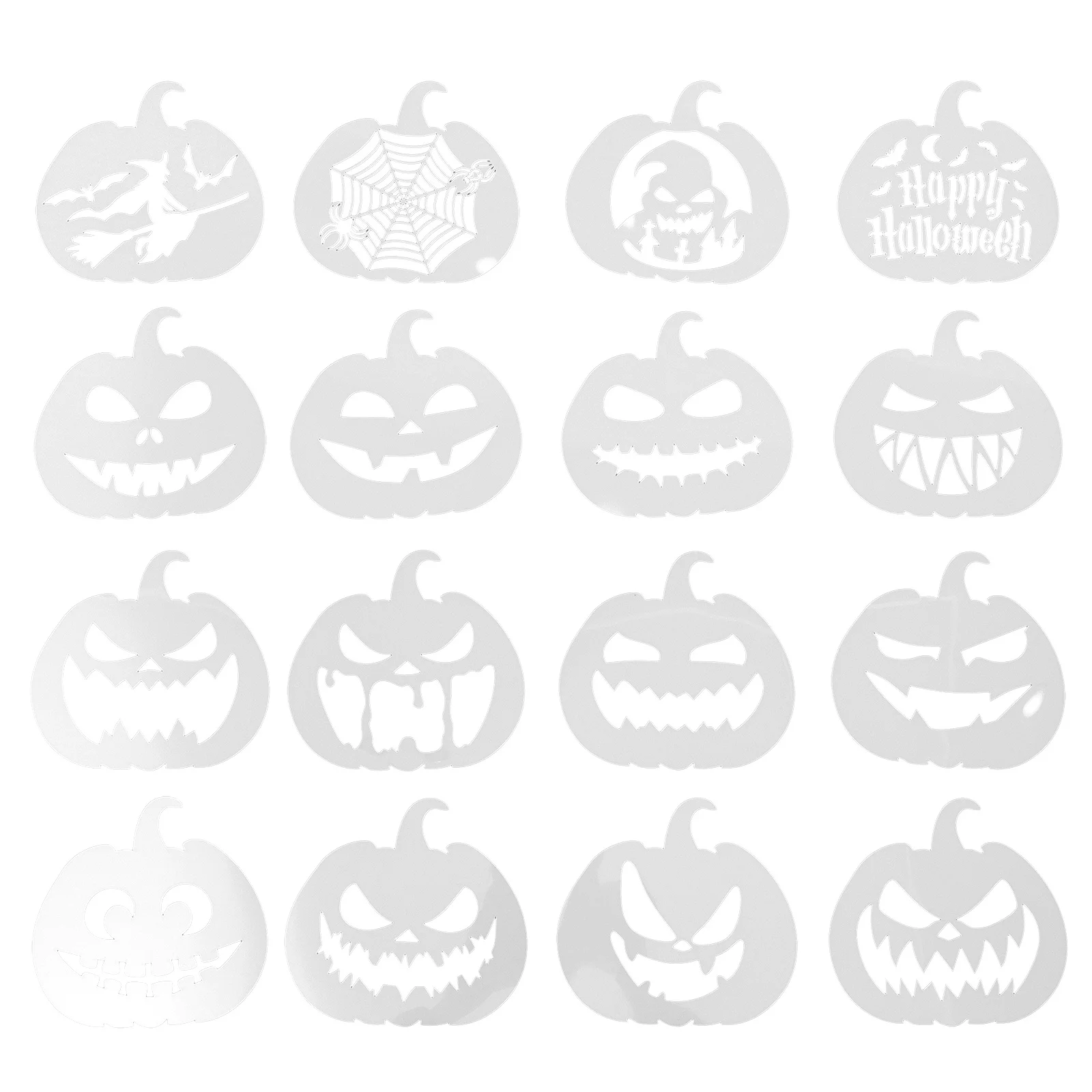 

Template Halloween Decor Painting Graffiti Drawing Pumpkin Stencils Tool Stencil Cutout Reusable Wood Patterns Journal