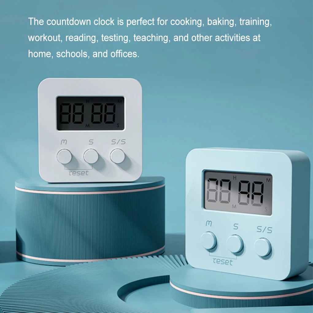 

Wall Mount LCD Digital Timer Mini Alarm Countdown Clock Kids Teachers Students Timing Device School Office Accessories