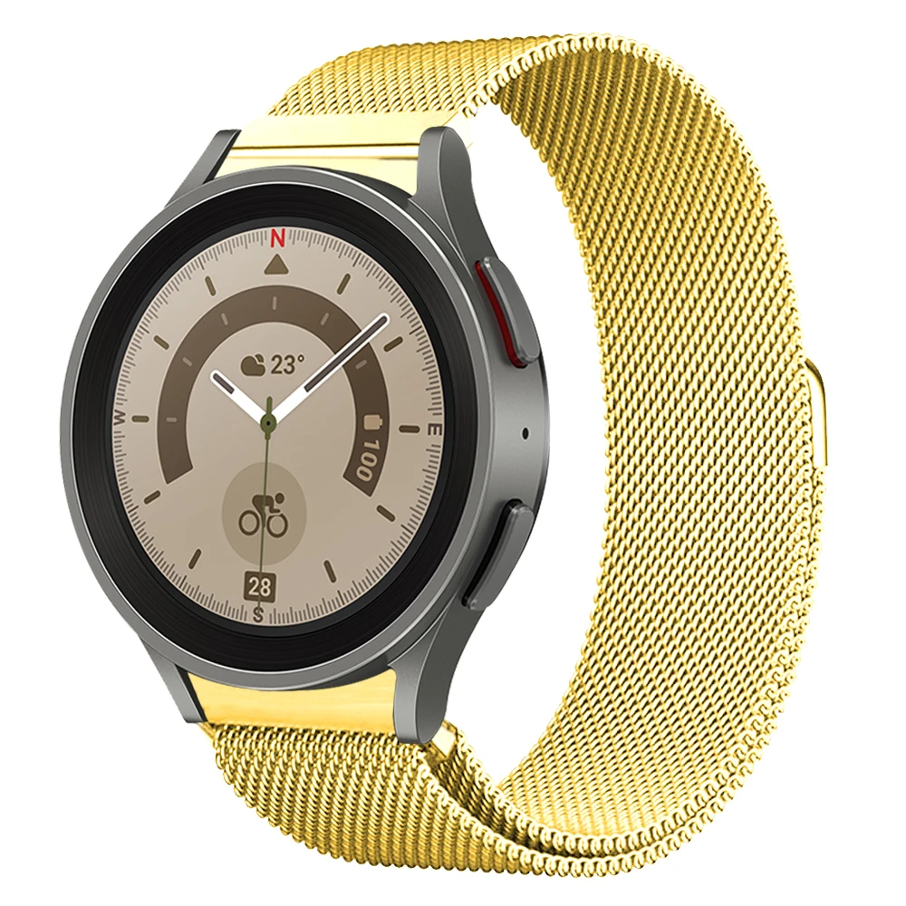 

Магнитная Петля для Samsung Galaxy watch 4 44 мм 40 мм 5 pro Active 2 Amazfit gts 2 3 Bip, браслет для Galaxy Watch 4 classic 46 мм 42 мм