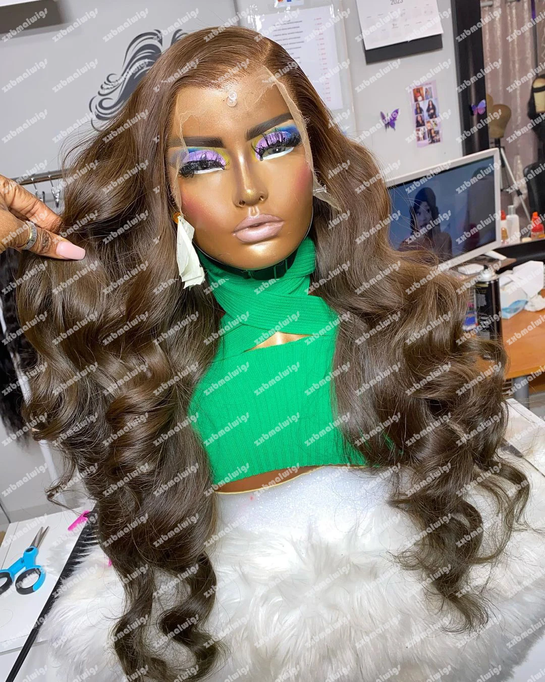 

Парик для косплея, 28 дюймов, без клея