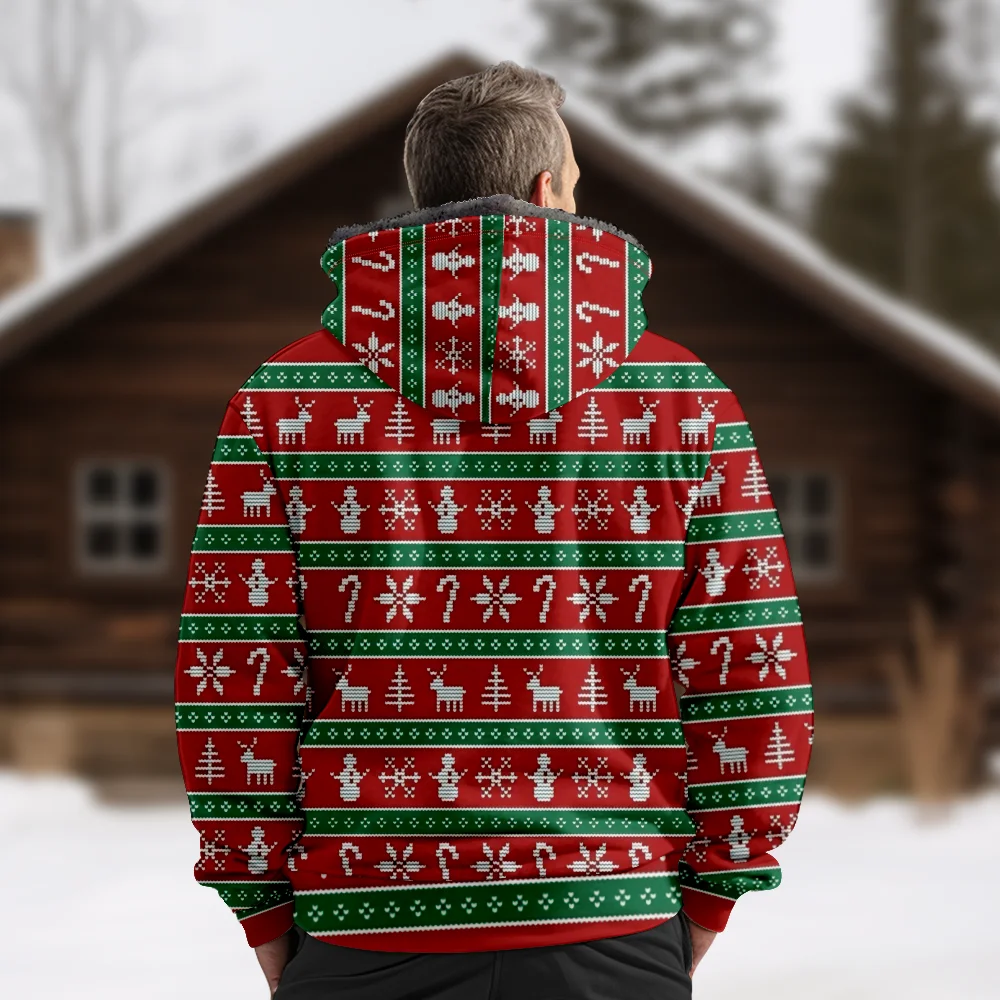 Мужские зимние куртки пальто хлопковая одежда с геометрическим рисунком оленя