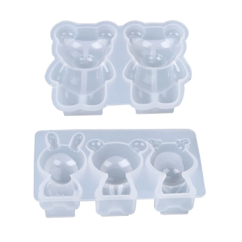 

DIY Crafts Decorations Jewelry Making Tool Crystal Epoxy Resin Mold 3D Bear Doll Ornament Silicone Mould