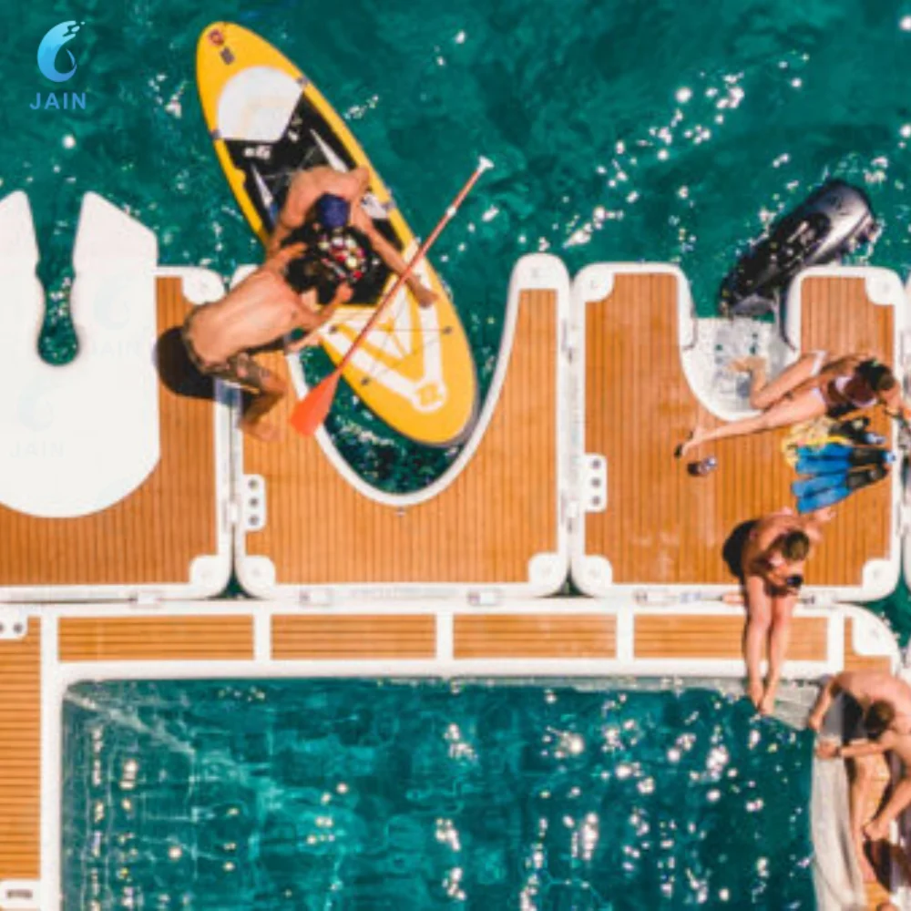 Надувная док-станция для понтонной лодки из ПВХ плавающая гидроциклов платформа