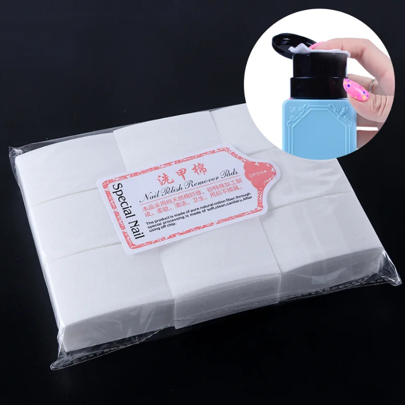 

900pcs Gel Nail Polish Remover Pads Manicure Lint Free Napkins Soak Off Nail Wipes Cotton Cleaning Varnish Nail Art Tool