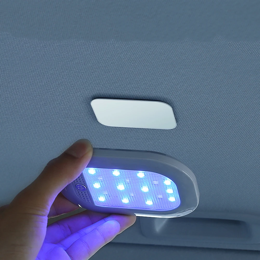 

Car LED Magnetic Touch Lights Wireless Interior Light Roof Ceiling Reading Lamps for Door Foot Trunk Storage Box USB Charging