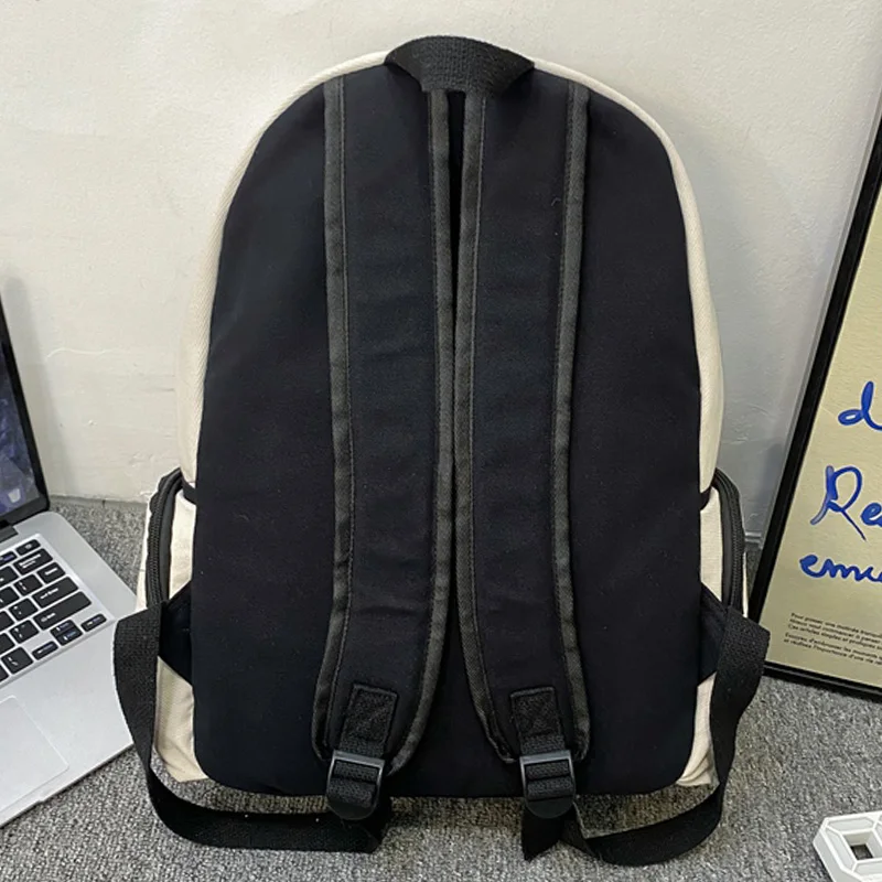 Junior High School Students Large Capacity Backpack Trend Casual Simple Fashion Female Students Shoulder Bag Girls School Bag