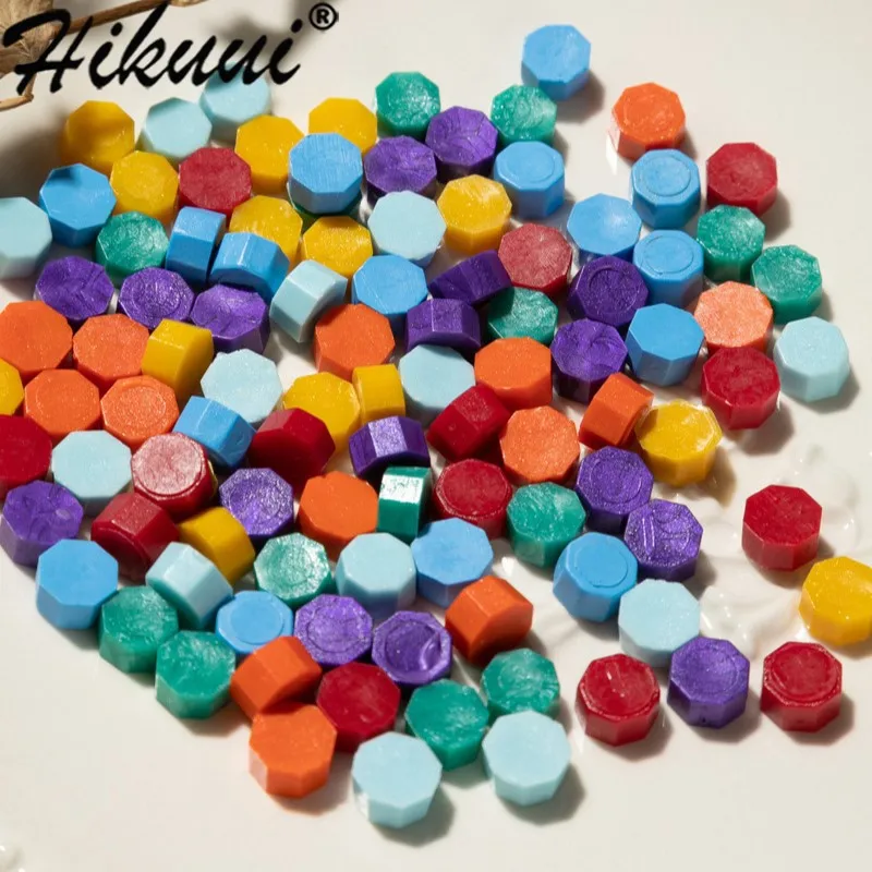 

Разноцветный Воск для печати, 100 шт., штамп из бисера, подарочные приглашения, конверты в ретро стиле, товары