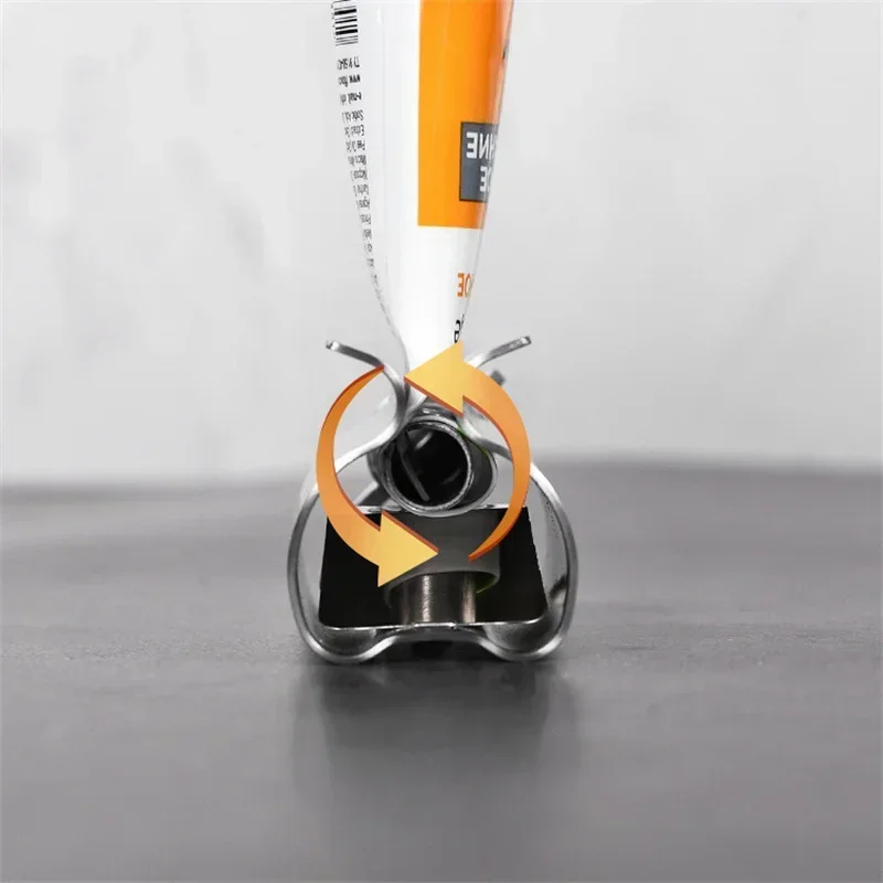 Creative Toothpaste Tube Squeezer Simple Roller Stainless Steel Labor Saving Wringer Cleanser Presser