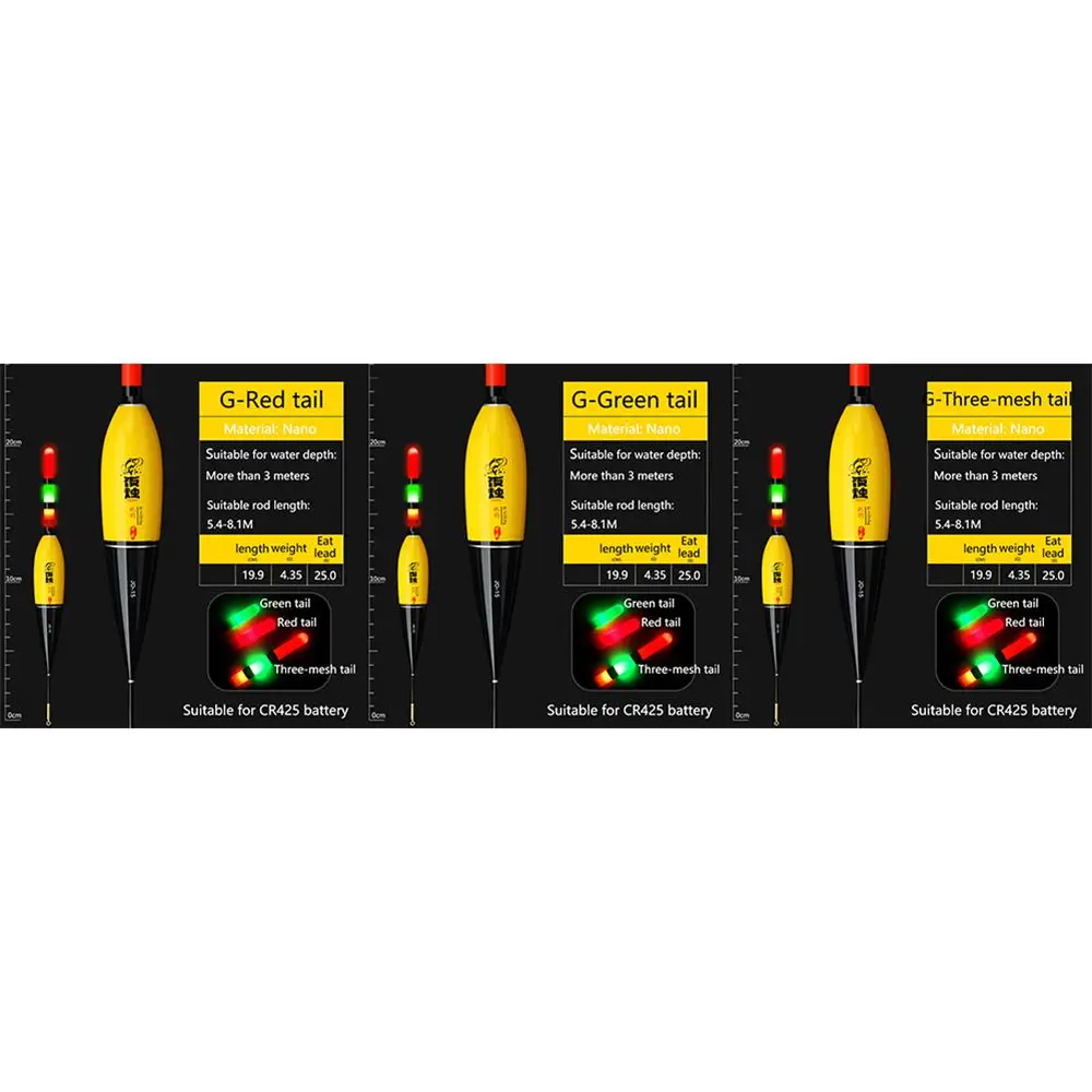 Длинная рыба Морская рыбалка скользящая дрифтовая трубка Электронные Поплавки