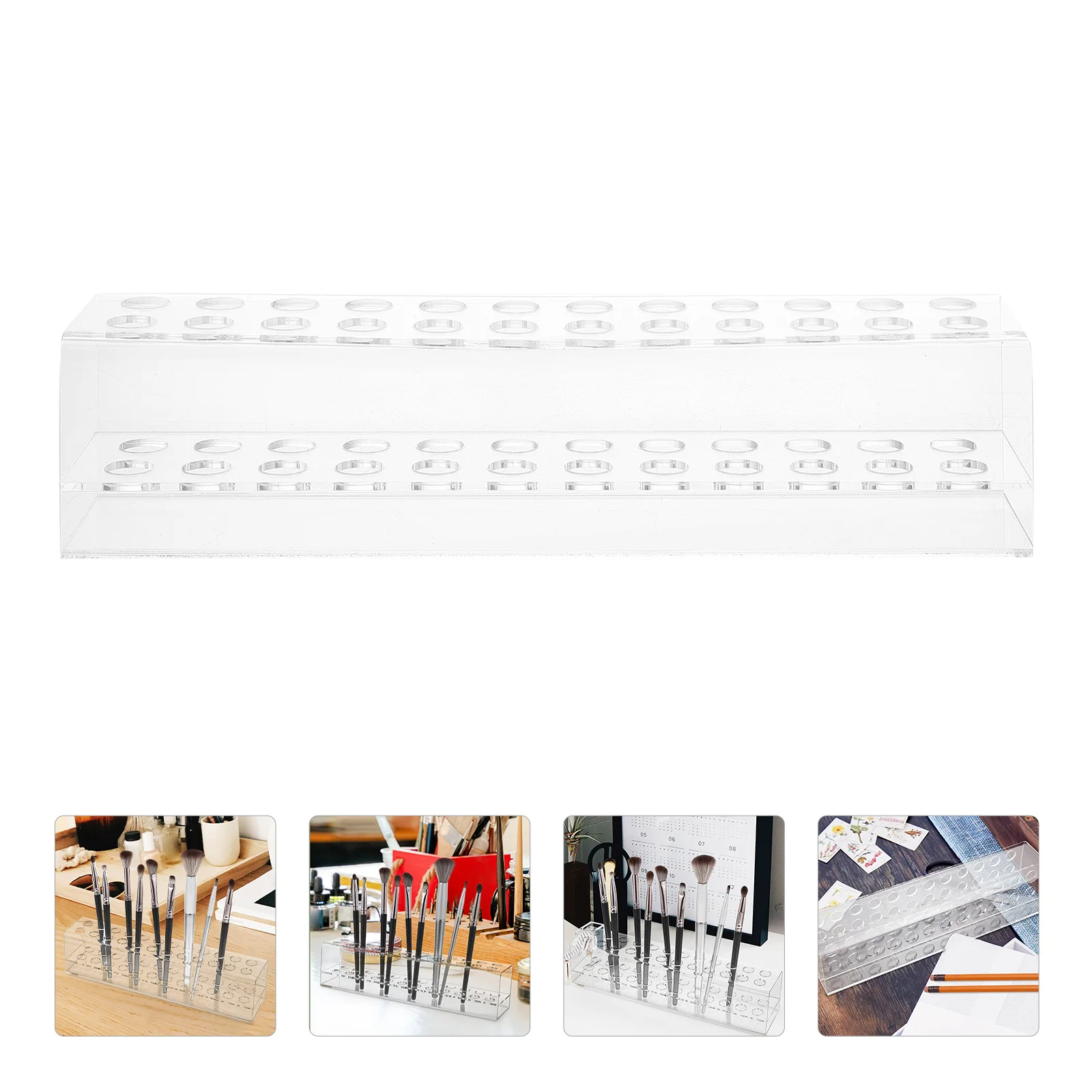 

Transparent Pen Holder Stationery Supplies Organizer Display Rack Acrylic Stands