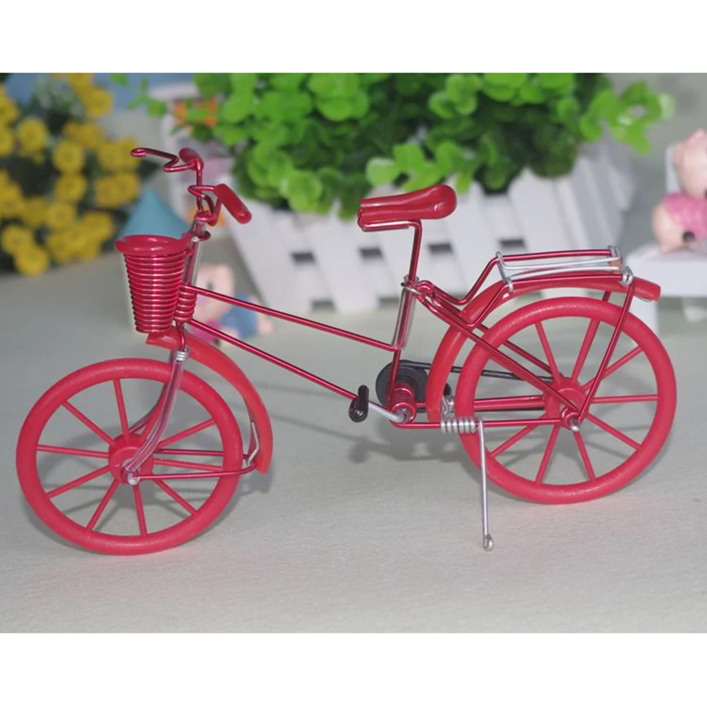 

Bike Modelcraft Miniature Mini Metal Finger Racing Decor Mountain Ornaments Ironwork Figurines Simulation Desktop Wire