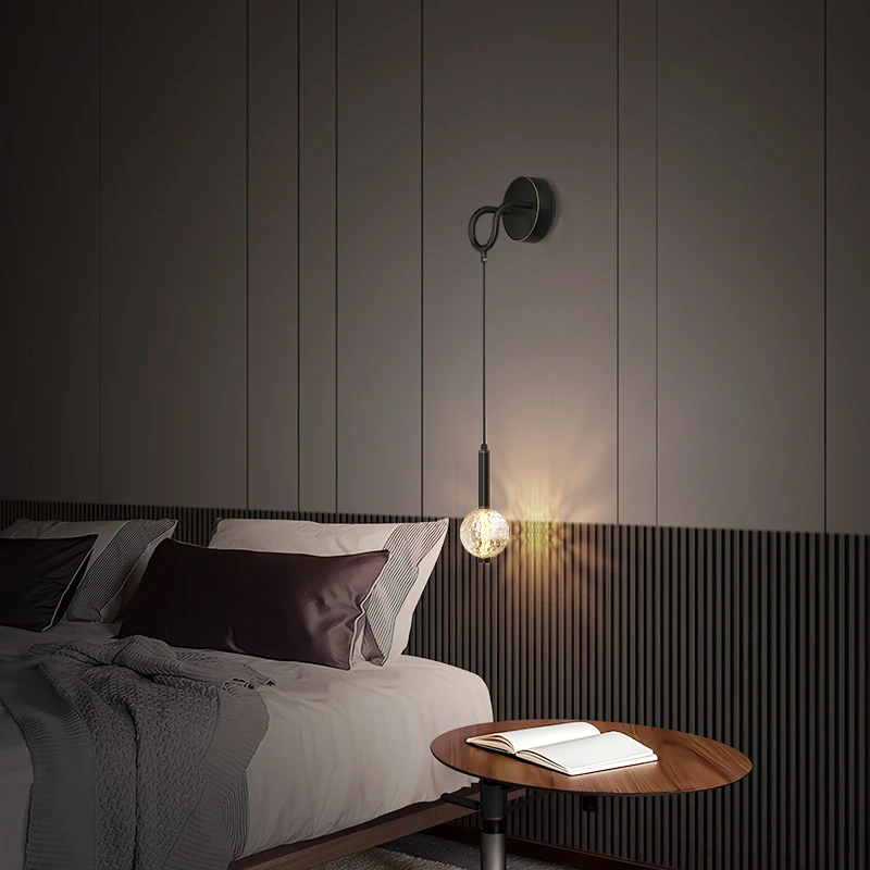 

Новая простая прикроватная лампа YUNYI, настенный светильник для спальни, Скандинавская креативная настенная лампа для гостиной, двери, лестн...