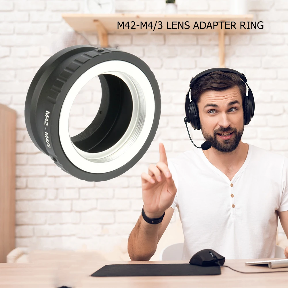 

Металлическое кольцо адаптера объектива для фотоаппарата Panasonic G1 M42-M4/3