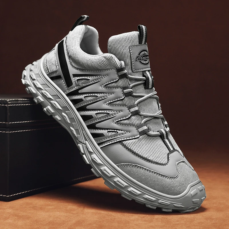 

Brand Spring/Autumn Outdoor Men's Sneakers Comfortable Breathable Men Shoes Casual Outdoor Walking Shoes Non-Slip Flats Shoes