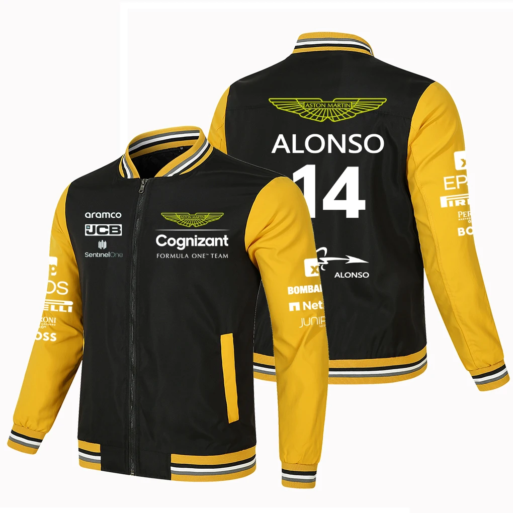 

2023 Aston Martin F1 Team Jacket Spanish Driver Fernando Alonso Formula 1 Race Uniform MOTO Cycling Top