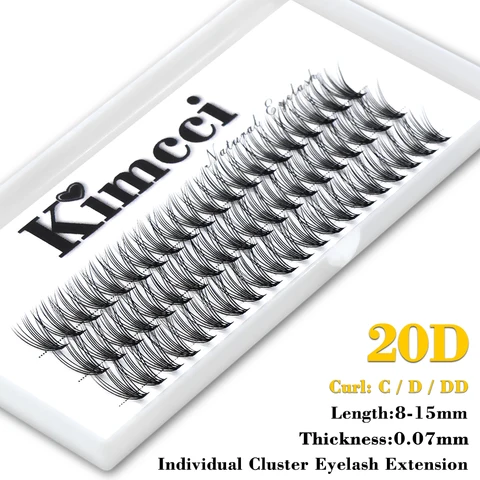 Kimcci накладные ресницы 20P 3D черные