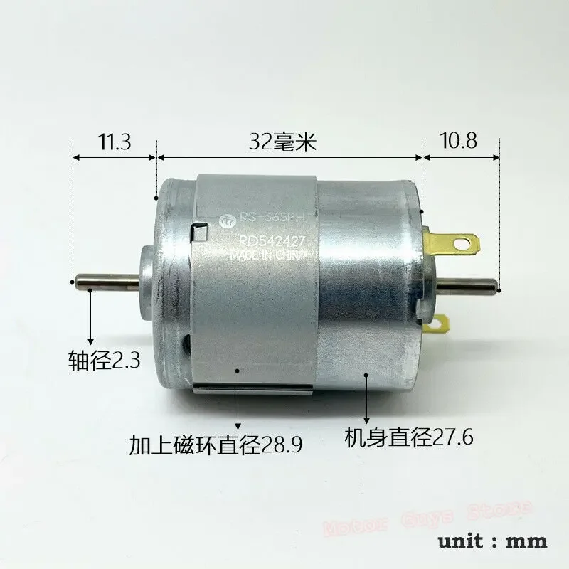 MABUCHI RS-365PH-13205 Мини-двигатель постоянного тока 12 В-30 В 24 8200 об/мин двойной вал 2 3 мм